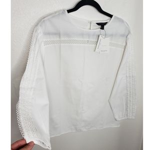 Banana Republic white stiff top.